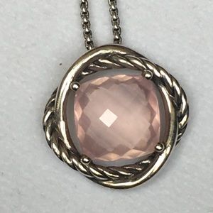 David Yurman Pink Infinity Necklace